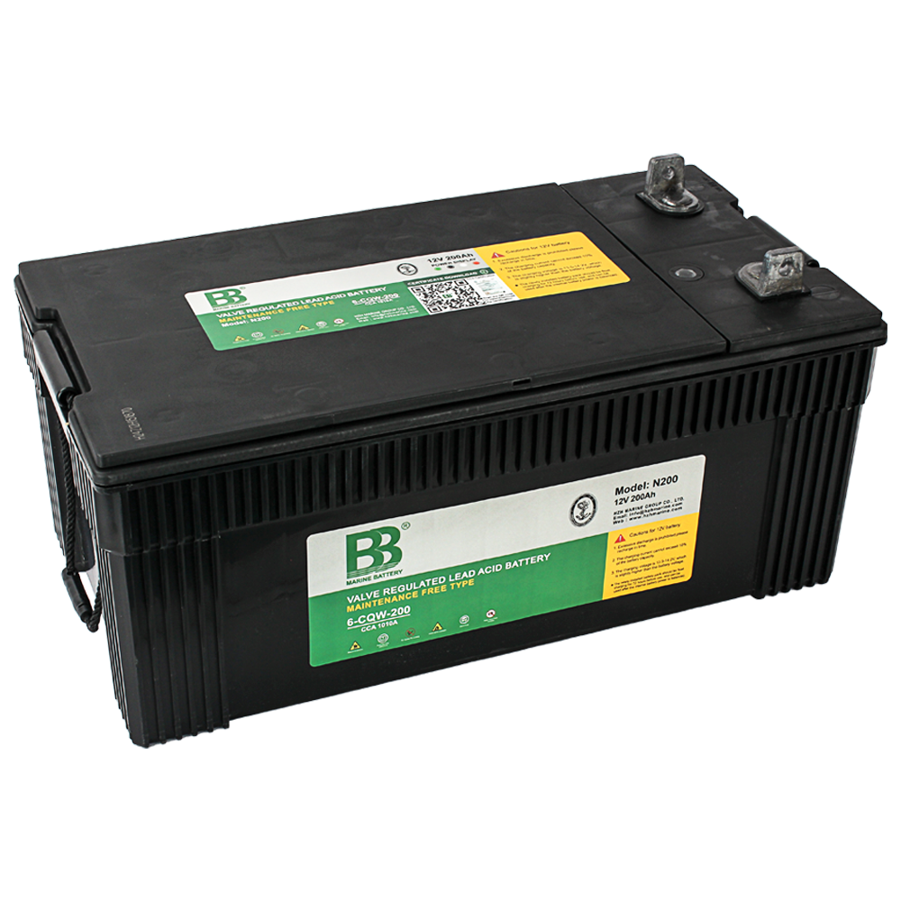12V200Ah船用蓄电池 12V200Ah船用免维护蓄电池