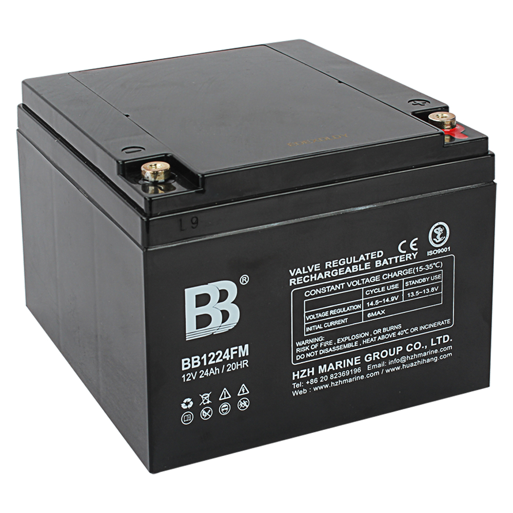 BB1224FM 深循环蓄电池 12V24Ah船用深循环蓄电池